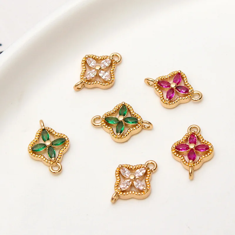 1-шт-ювелирные-аксессуары-«сделай-сам»-медные-инкрустированные-цирконами-геометрические-Подвески-на-удачу-в-виде-цветка-кисточки-подвески-для-браслета-серьги-ручной-работы-подвески