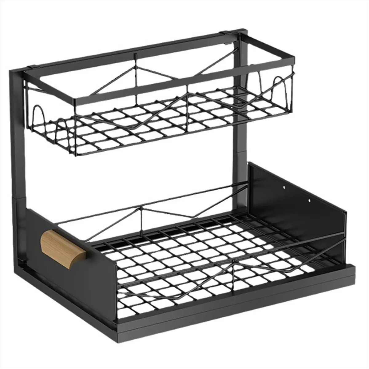 Nowe regały kuchenne z wysuwanymi szufladami, regały pod zlew, wielowarstwowe regały kuchenne, regały do szafek.