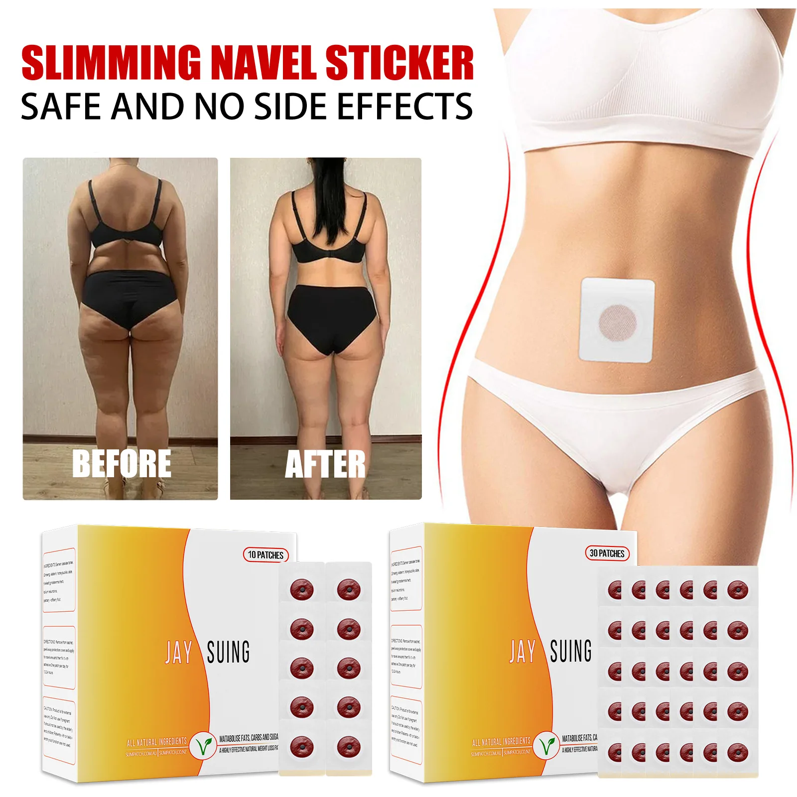 

Weight loss magnetic sticker herbal Chinese medicine slimming plasters slim patch body shaping stickers anti-cellulite belly