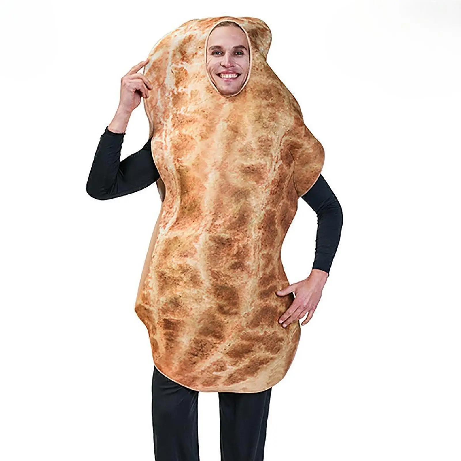 Peanut Costume Outfit Peanut Clothing Funny Fancy Dress Peanut Cosplay Suits for Carnival Theater Stage Themed Parties Role Play