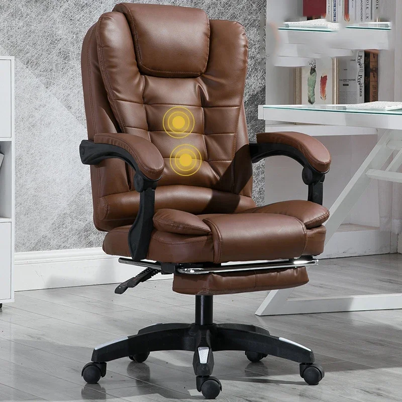 Bedroom Office Chair Computer Mobile Armrest Conference Comfort Oversized Leather Chairs Executive Sillas Ergonomic Furniture