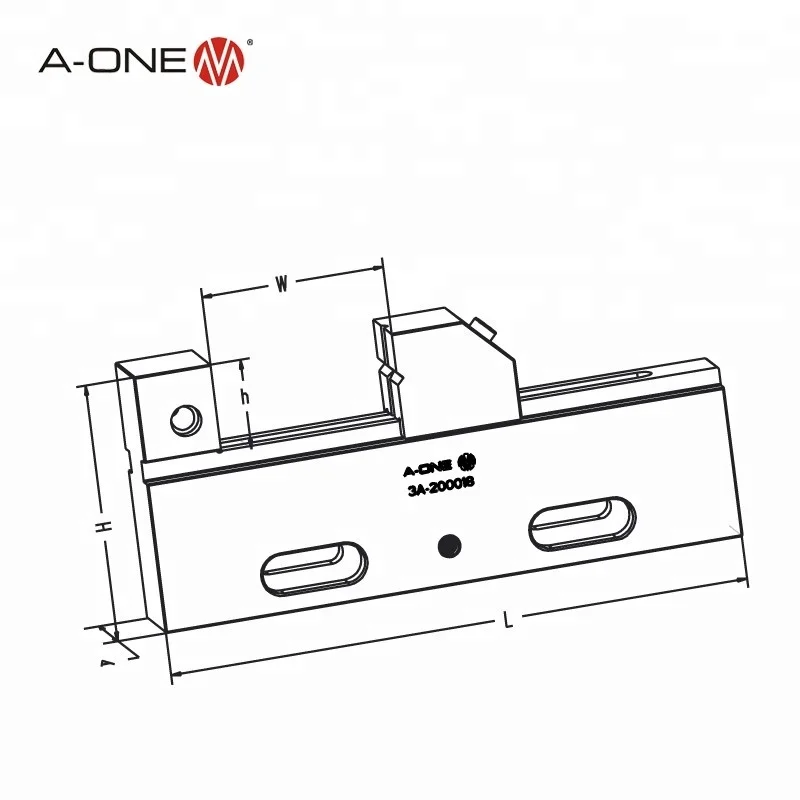 A-ONE wire edm tooling steel quick release work holding vice 3A-200019