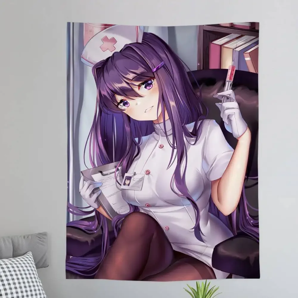 디도키도키 문학클럽 보헤미안 태피스트리 타로 히피 벽걸이 러그 기숙사 일본식 태피스트리