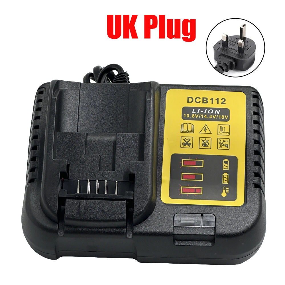 DCB112 Batterijlader Voor Dewalt 10.8V 12V 14.4V 18V 20V DCB206 DCB205 DCB204 DCB203 DCB120,DCB107 DCB115 DCB105 (Geen batterij)