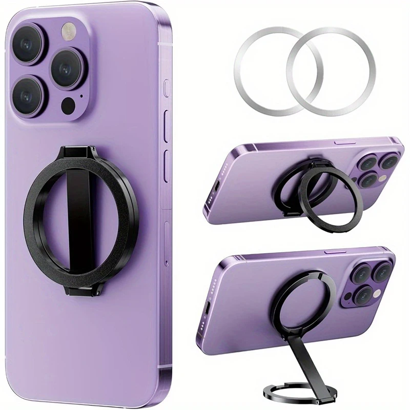 

Magnetic Phone Desk Holder Ring Holder For MagSafe Double Sided For IPhone Samsung Cell Phone Stand Support Telephone Call Grip