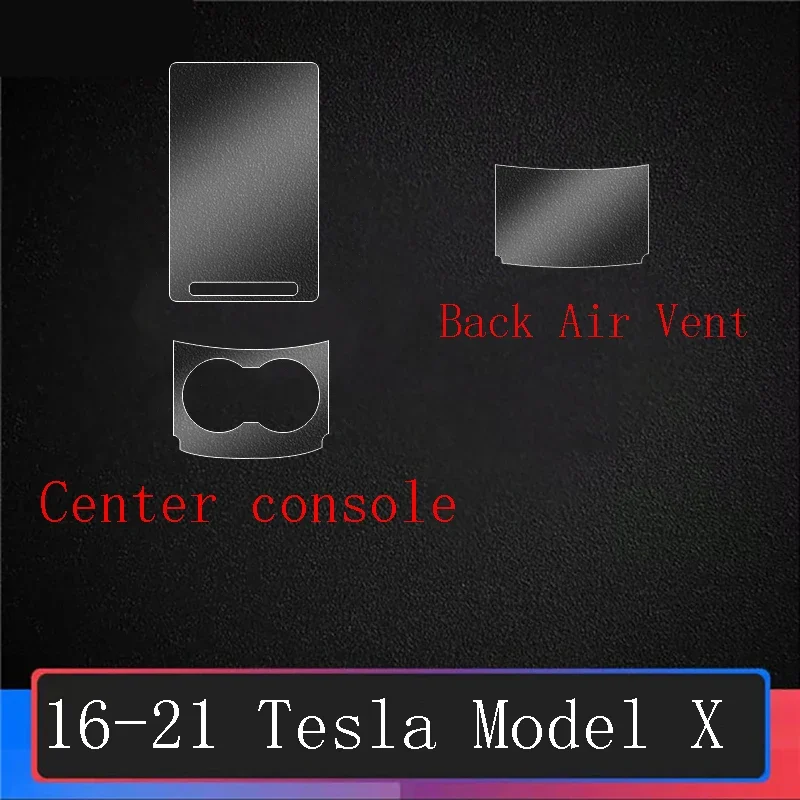 For Tesla Model S mode x Interior Center Console Air Panel Steering Wheel Panel Tpu transparent Anti- Scratch Protective Film