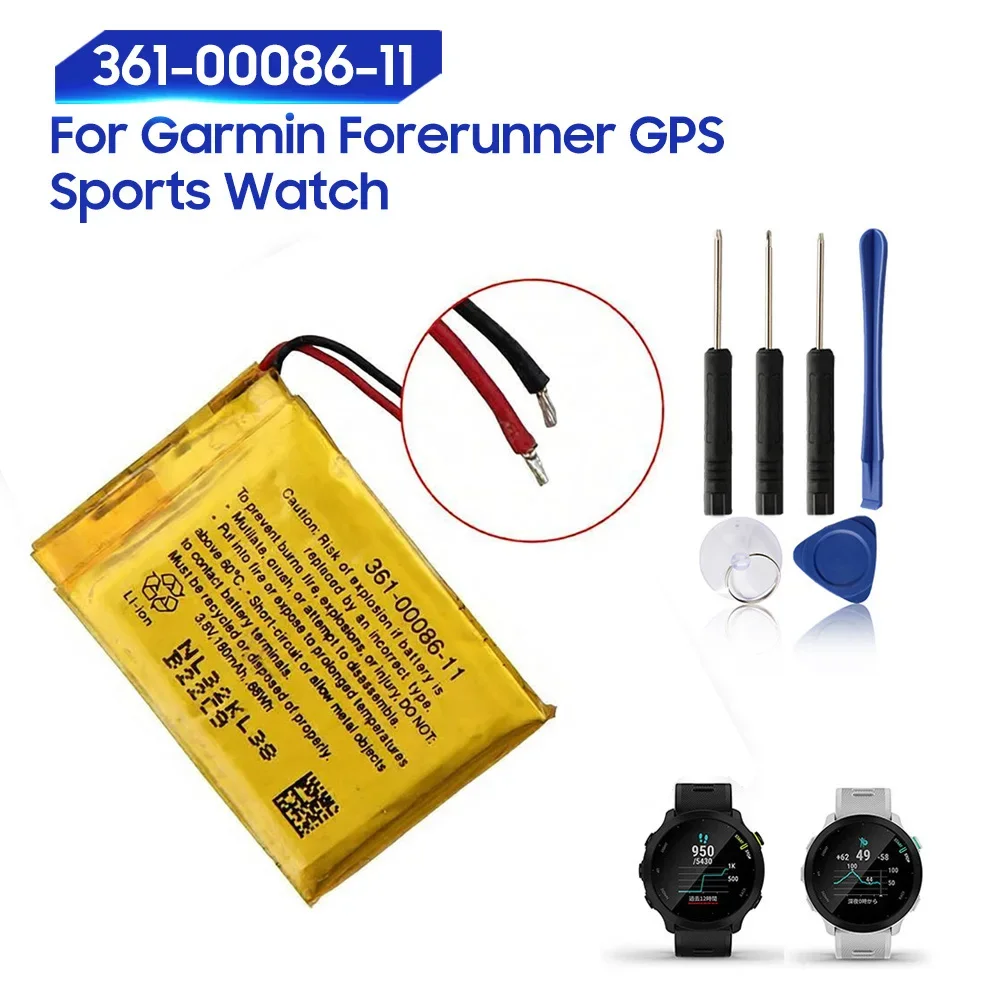 High Quality Replacement Battery 361-00086-11 For Garmin Forerunner GPS Sports Watch Battery