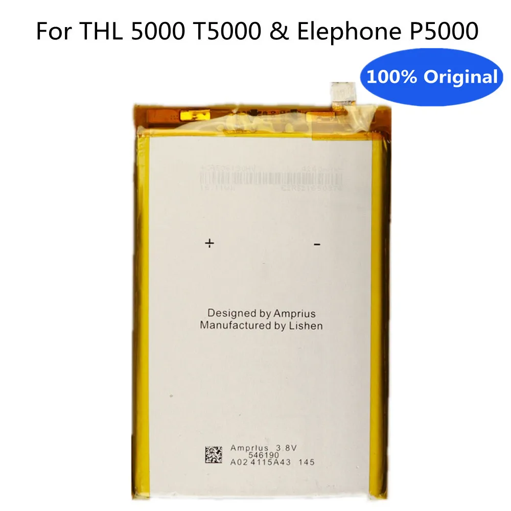 

New 100% Original Backup Elephone P5000 Battery For Elephone P5000 T5000 THL 5000 5000mAh Mobile Phone Bateria Battery In Stock