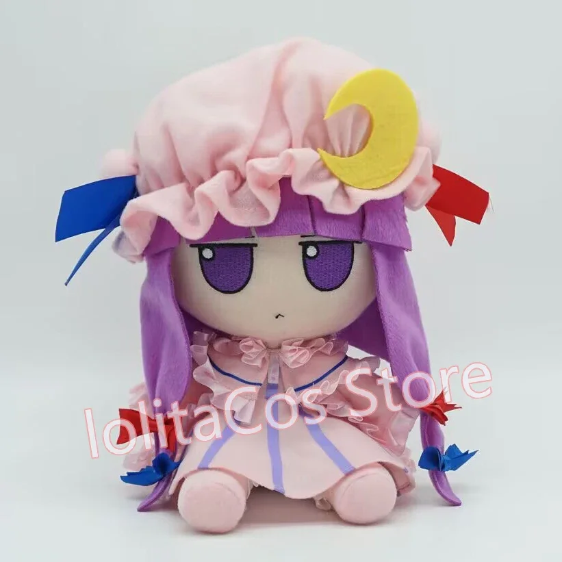 Figura de Cosplay de Anime pachuli Knowledge Fumo, Linda almohada de peluche, sentado, niño y niña, regalos Kawaii