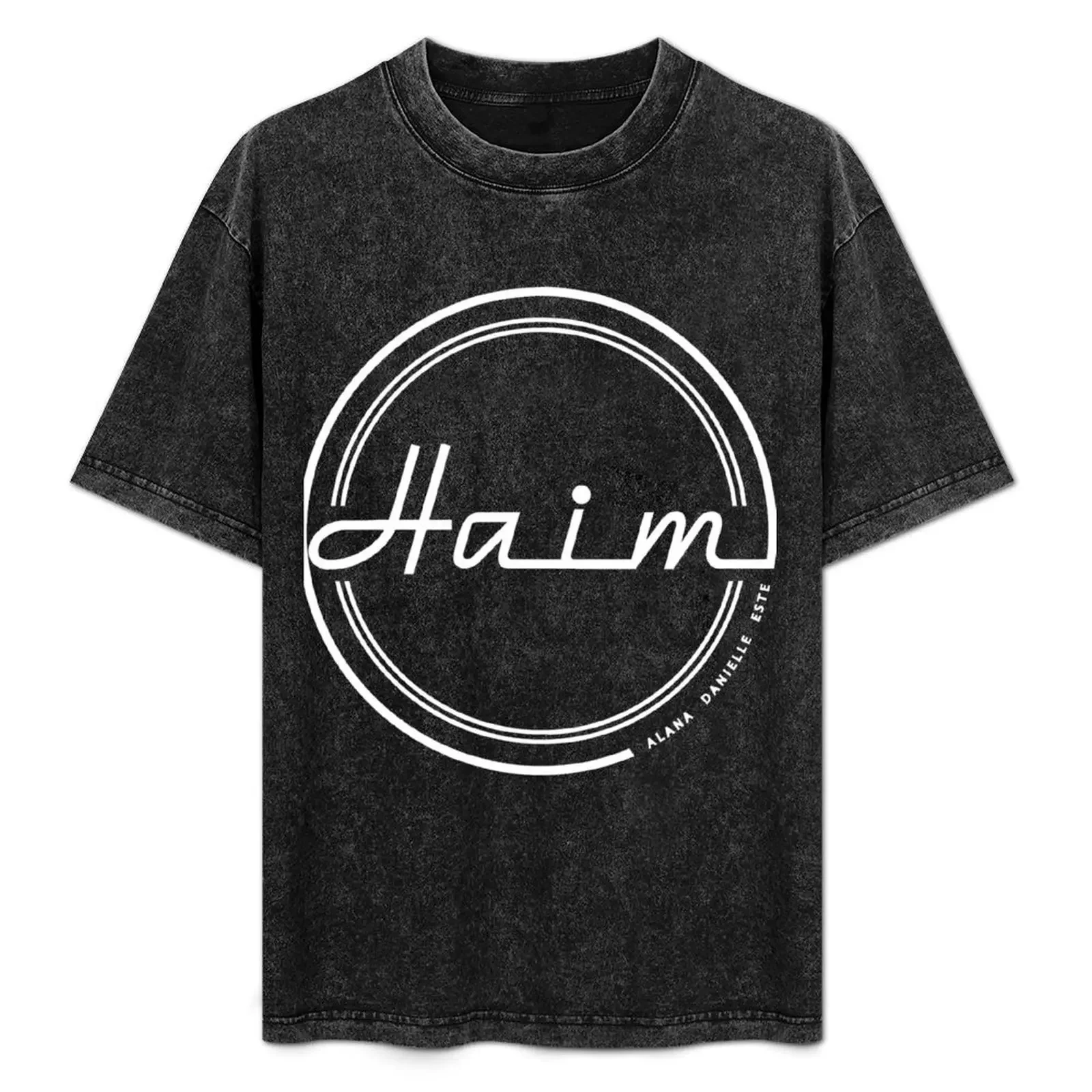 

Haim Vinyl Logo in White T-Shirt sublime boys animal print cheap stuff compression shirt men