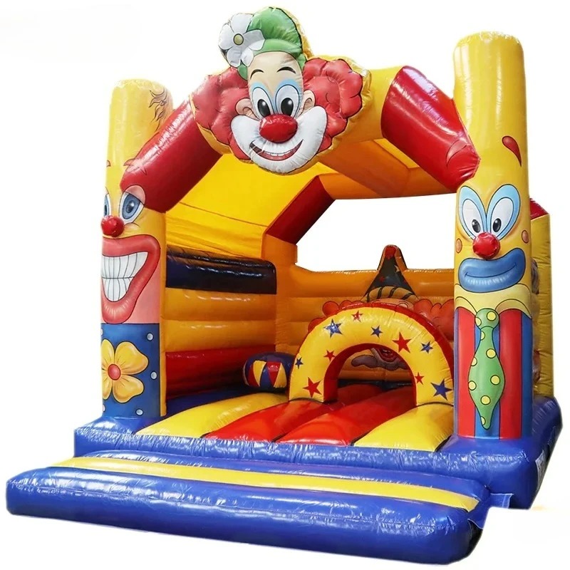 fast air ship to door, Commercial Bounce House Clown Inflatable Bouncer, Circus Bouncy Castle Jumping Houses for party