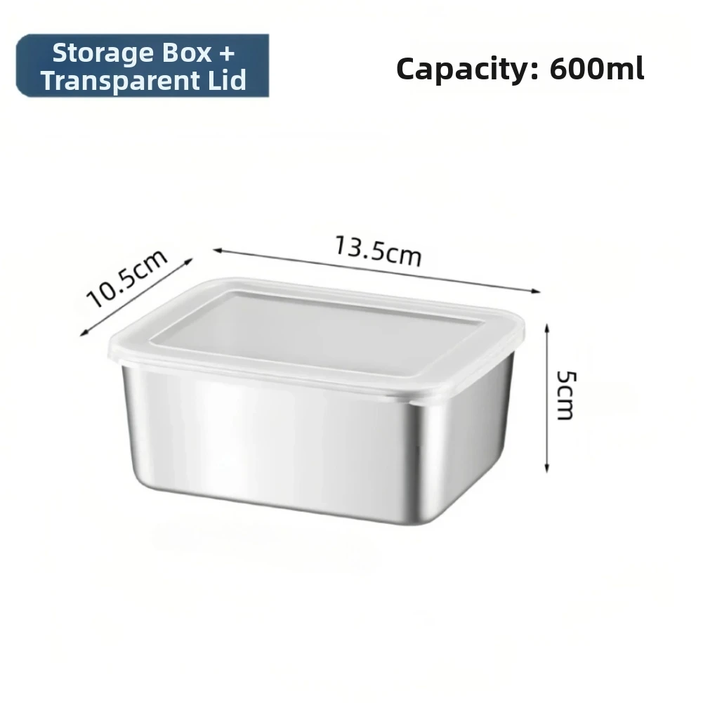 Stainless Steel Serving and Storage Tray for Sausage Noodles Fruit Salad and Other Dishes with Space Saving Stackable Design