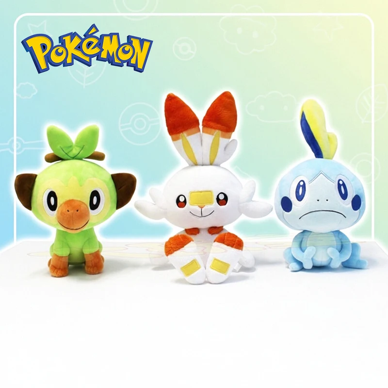 

Милые плюшевые игрушки Покемон: Соббл, Скорбанни, Груки — мультяшные фигурки животных, коллекционные игрушки, подарки для детей на Рождество