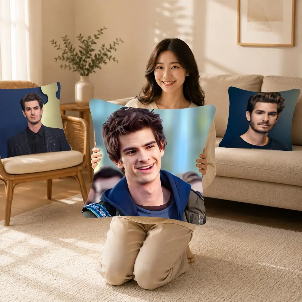 Dramatic Celebrity A-Andrew Garfield Cushion Cover Bedroom bed reading backrest cushion Festive plush holiday Soft plush throw