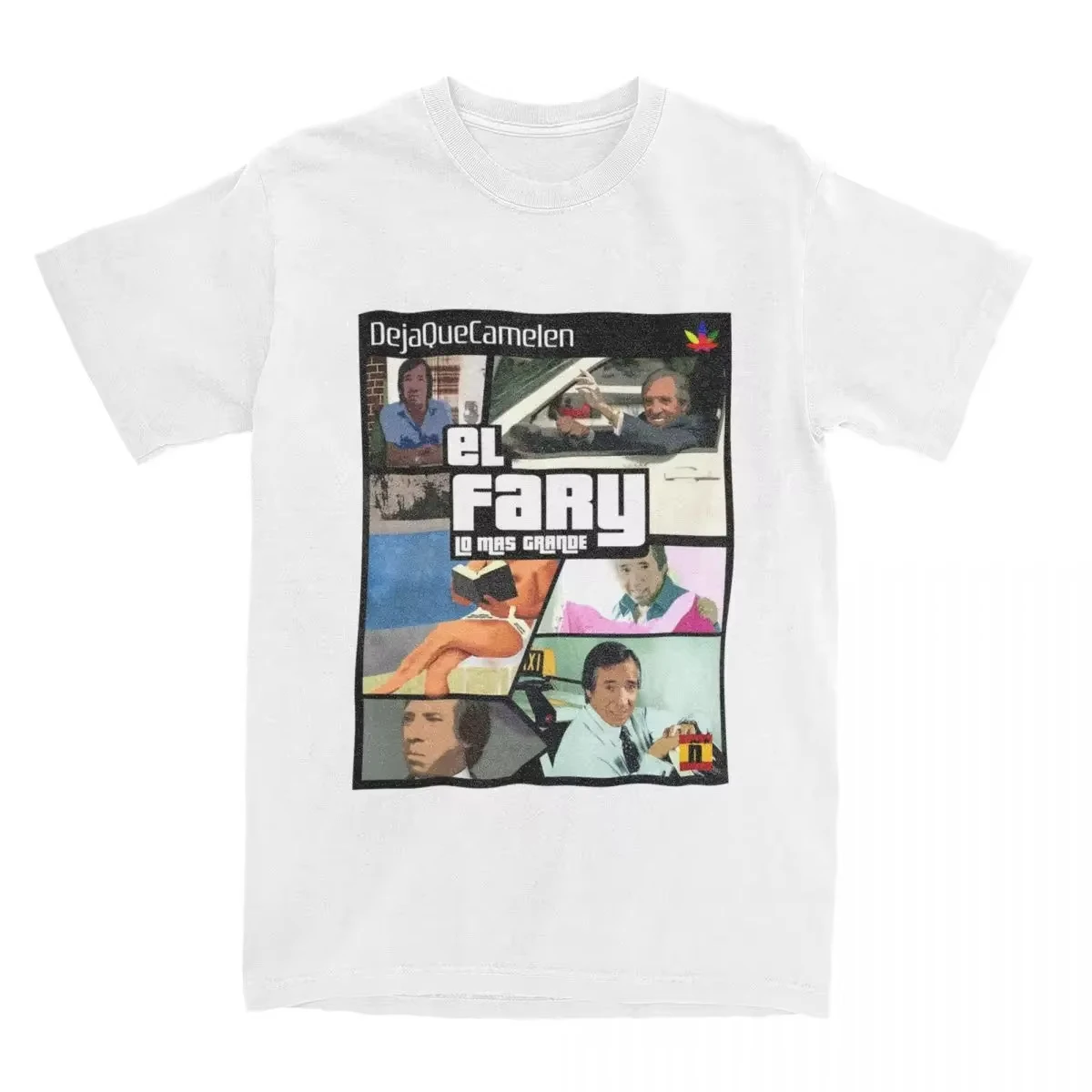 تي شيرت Streetwear El Fary تي شيرت إسباني للترفيه للكبار على الشاطئ Y2K ملابس غير رسمية بأكمام قصيرة أساسية