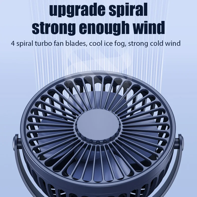 USB Rechargeable Table Fan Clip-on Type Portable Mini Desk Fan 360 Degree Rotation Adjustable Clip-on Fan For Student Dormitory image 4