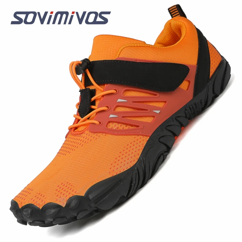 Men's Minimalist Trail Running Barefoot Shoes Wide Toe Box Zero Drop Aqua Sock Shoes for Kayaking Boating Hiking Surfing Walking