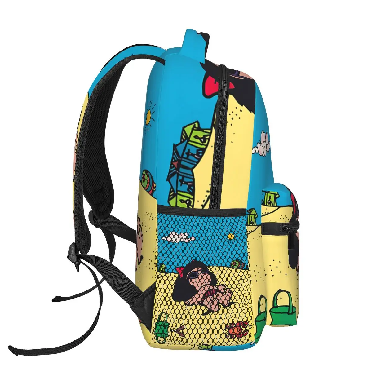 Imagem -03 - Bolsa Escolar Anime Mafalda Mochilas Casual Bolsas Portáteis Praia Banho de Sol Presentes para Estudantes