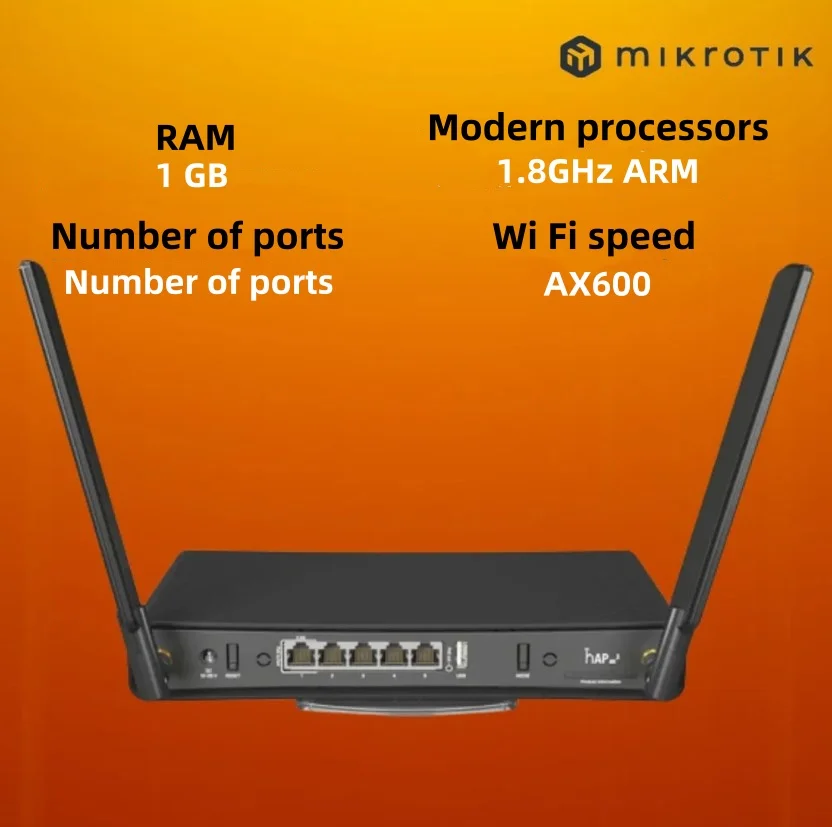 Mikrotik C53UiG+5HPaxD2HPaxD hAP ax3 Wireless POE router wifi6 1774 Mbps 2.5G Gigabit Ethernet WPA3 Dual Band 802.11ax