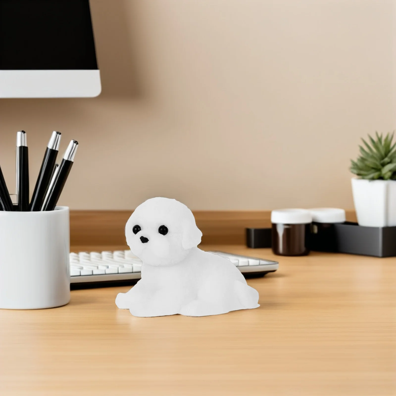 لطيف واقعية الكلب ضغط لينة قرصة الحيوان اسفنجي جرو تصميم المحمولة مكتب المنزل السفر الاسترخاء الإجهاد الإغاثة متعة #3