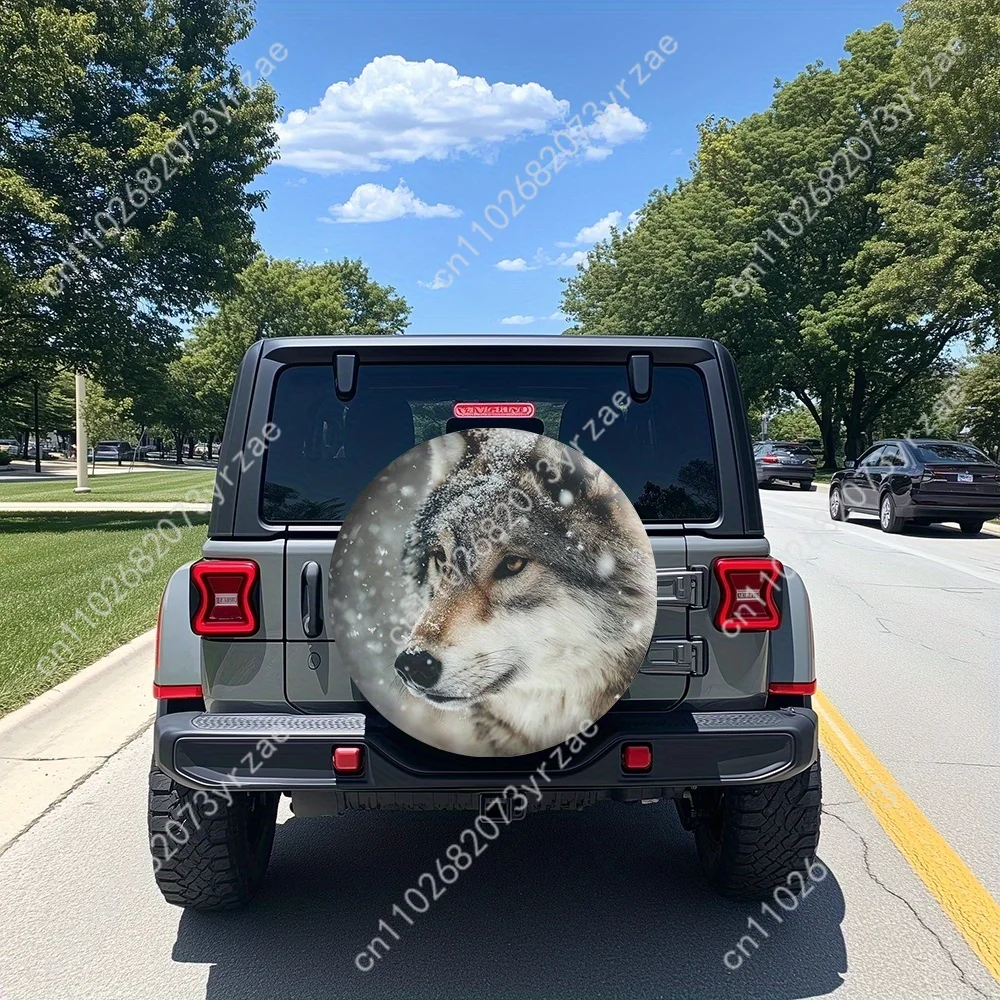 

Snow Wolf Various Models Spare Car Tire Cover Sand Dust Prevention Protect Wind Rain Tire Cover Sturdy Durable Tire Covers