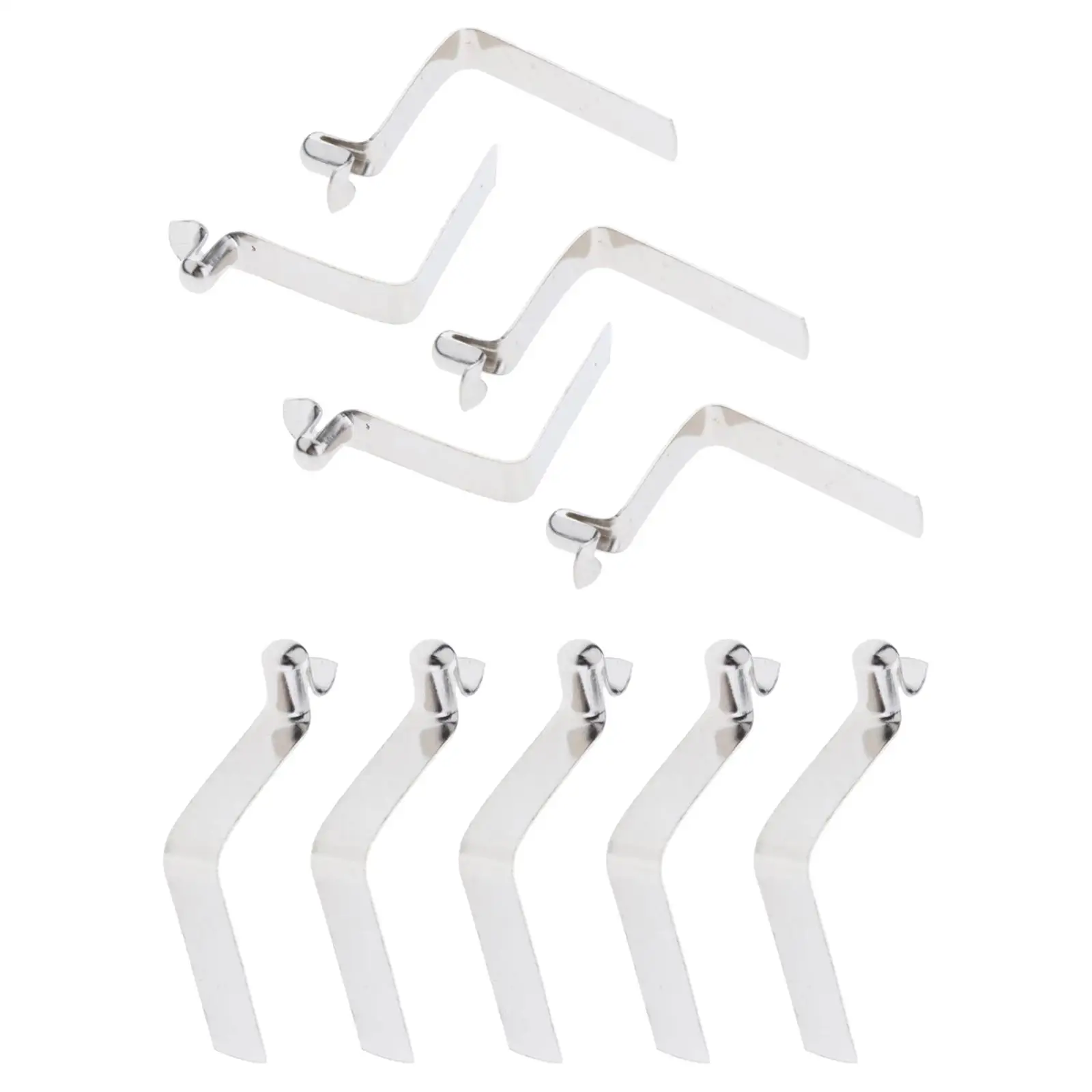 10 Pieces Spring Clips Tent Pole Clips Push Button Spring Awning Accresories Locking Tube Pin