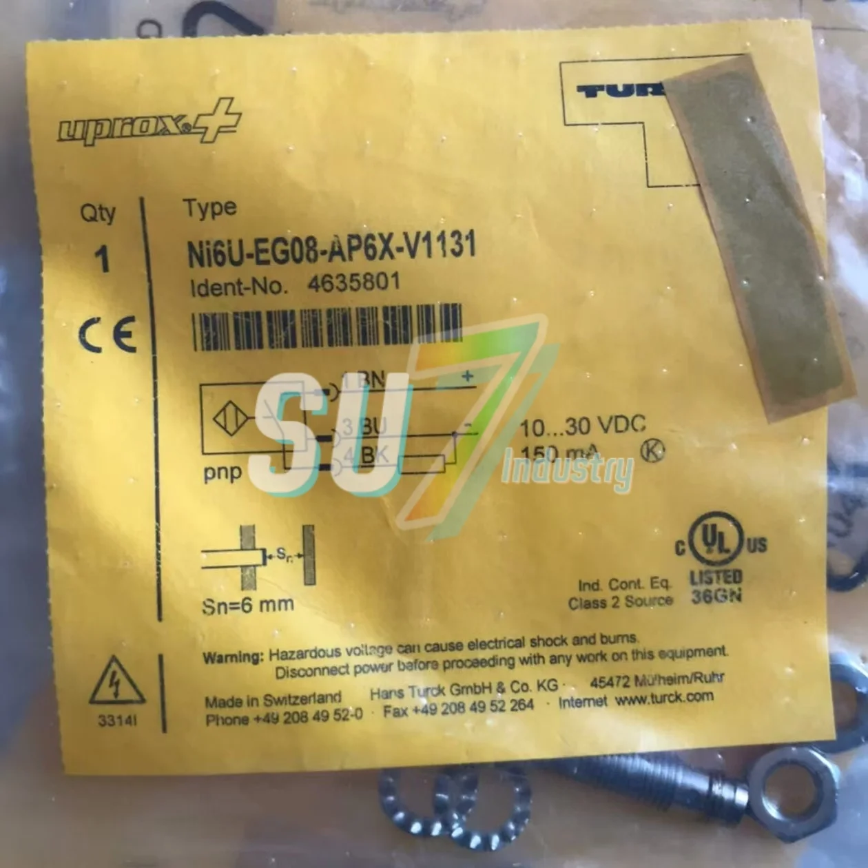 NI6U-EG08-AP6X-V1131 เซนเซอร์อุปนัย ใหม่ในโกดัง