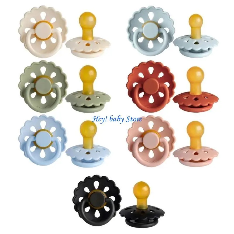 

Q1FE Stress Relief Baby Pacifier Soft Silicone Newborns Soothing Pacifier Ergonomic Reduced Snoring for Anxiety Reduction