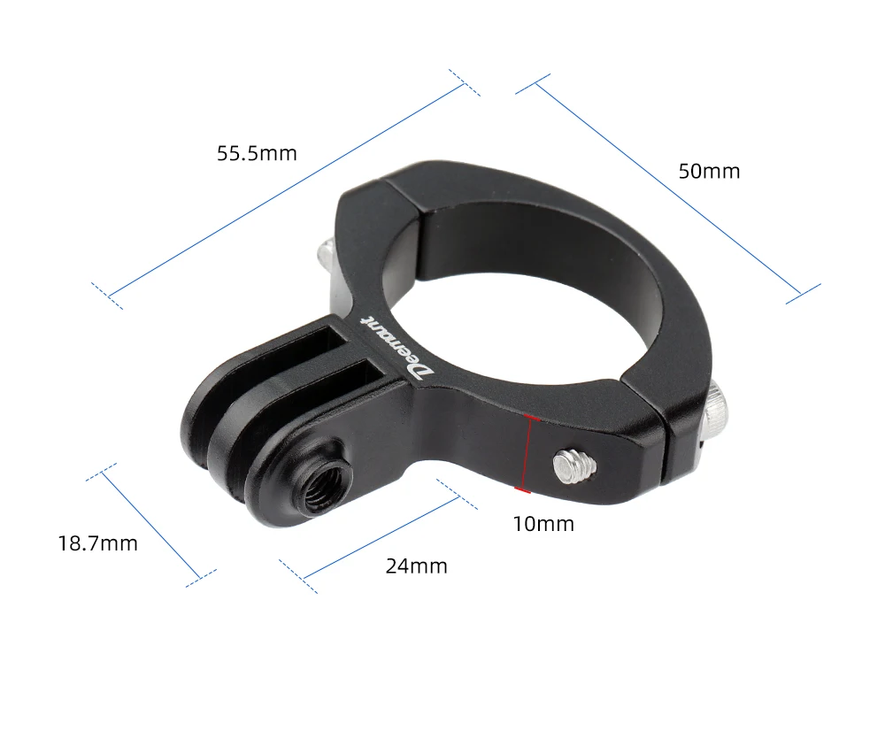 Fahrrad-Rücklichtständer, passend für Rohrdurchmesser. 28–32 mm Sattelstützen-Installation für TREK Magicshine-Lampe, 3-Gabel-Halter, passend für Schnittstellenanpassungen – Detail 3
