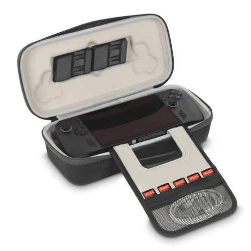 Imagen 2 del producto Estuche de transporte duro para consola de juegos Asus Rog Ally/ROG Ally X, carcasa dura de EVA, bolsa portátil de viaje, tela Oxford a prueba de golpes y duradera