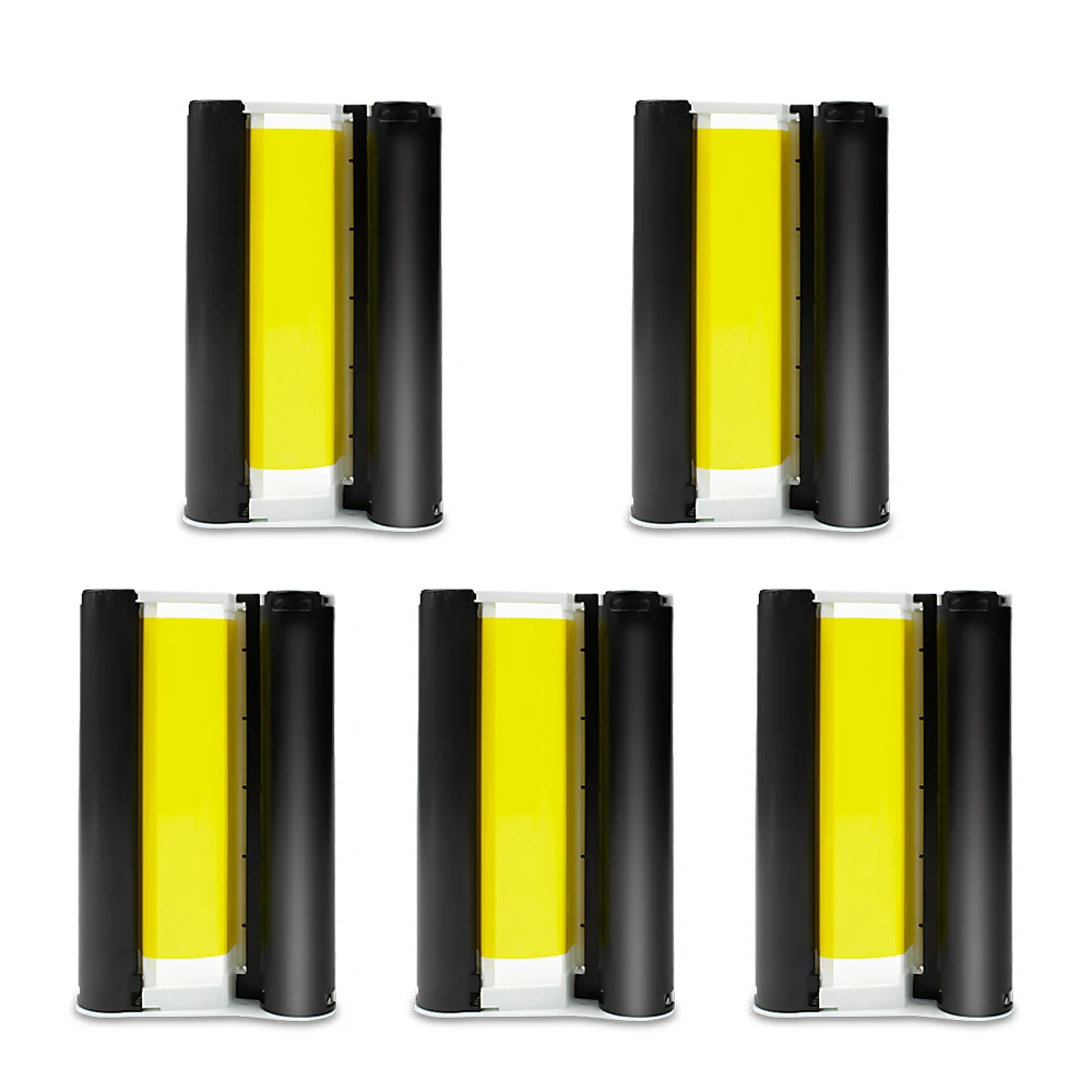 UniPlus 5pcs KP 36IN Ink Cassette Compatible for Canon Selphy Photo Printer CP1200 CP1300 CP910 CP900 Color Ink Paper Printing