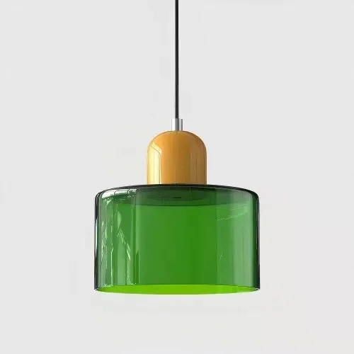Vintage glas-in-lood kroonluchter klein nachtkastje eetkamerlamp E27 roze oranje groen wit decoratieve verlichtingsarmatuur voor thuis