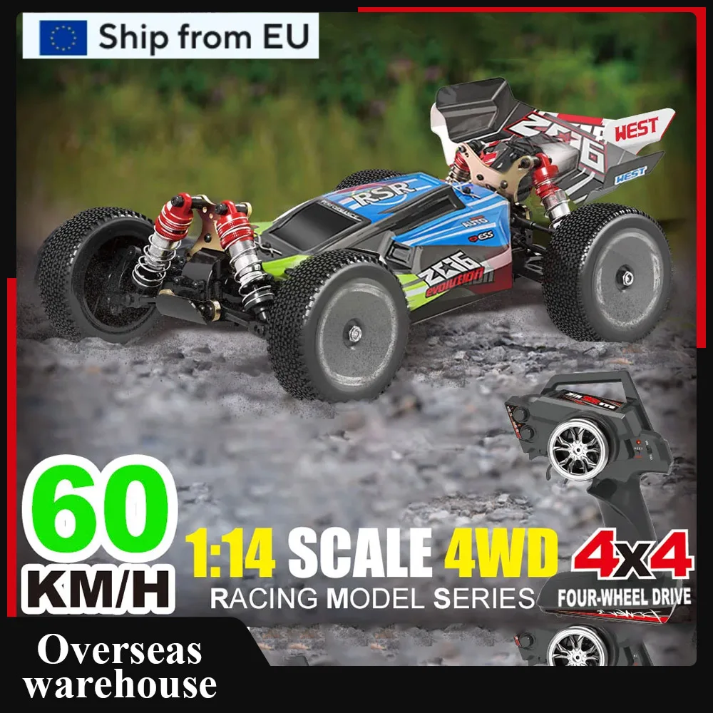 Wltoys XKS 144001 RC Car 60km/h High Speed 1/14 2.4GHz RC Buggy 4WD Racing Off-Road Drift Car RTR 2.4G Remote Control ﻿