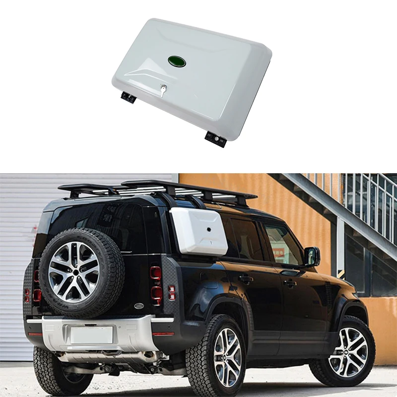

Car Exterior Parts Upgrade Storage Box Side Tool Box in White for Land Rover New Defender 110/90/130