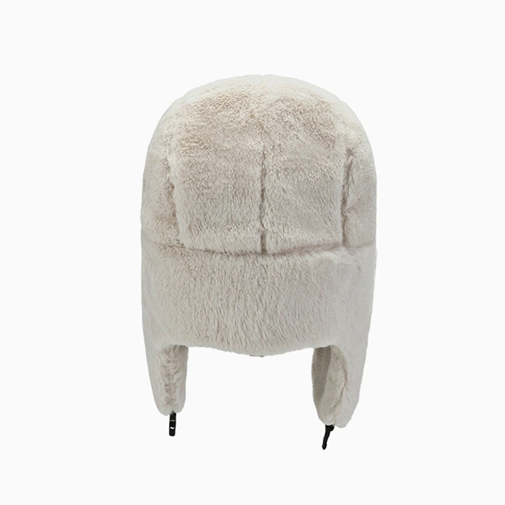 Women Men Thick Plush Earflap Bonnet Bomber Hat Russian Ushanka Winter Hat Snow Caps