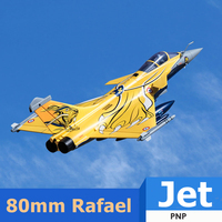 FMSRC RC Airplane 80mm Ducted Fan EDF Jet Rafale Dassaul 6CH with Flaps Retracts PNP Hobby Model Plane Aircraft Avion EPO
