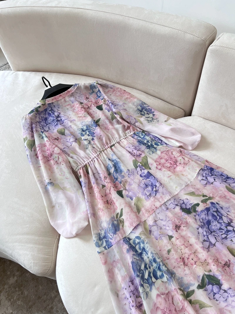 Ele V-Ne Sefined Polylene Fiban Dr Floral Embellied Slim Fit Holiday Beachwear Wickelrock mit hohem Taillenband