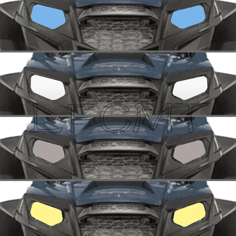 UTV Scheinwerferfolie, transparent, für Kopflicht, Lampenfolie, Aufkleber, passend für Polaris RZR 570 800 900 S/4 800 4/XP/XP 4 900