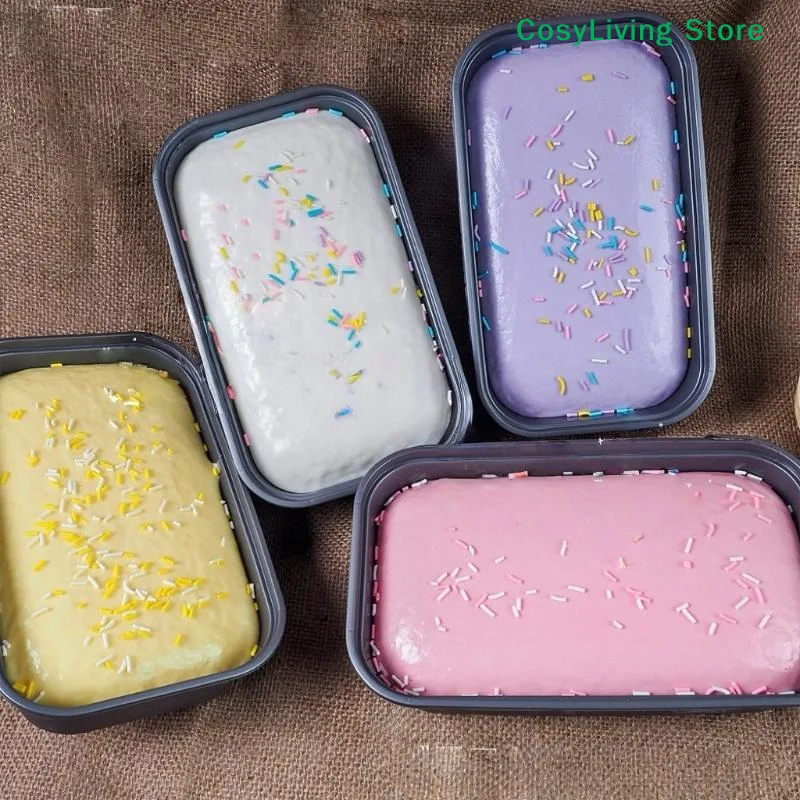 [CL] 1 Stück Kuchenbox-Spielzeug, langsam aufsteigendes Quetschspielzeug, Butter-Eiscreme-Box, Fidget-Spielzeug, Anti-Stress-Handentspannungsgeschenk [CL]