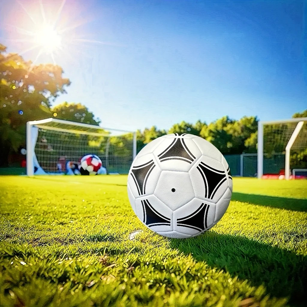 Novas bolas de futebol tamanho padrão 5 bola costurada à máquina material do plutônio esportes liga jogo bolas de treinamento de futebol futbol voetbal