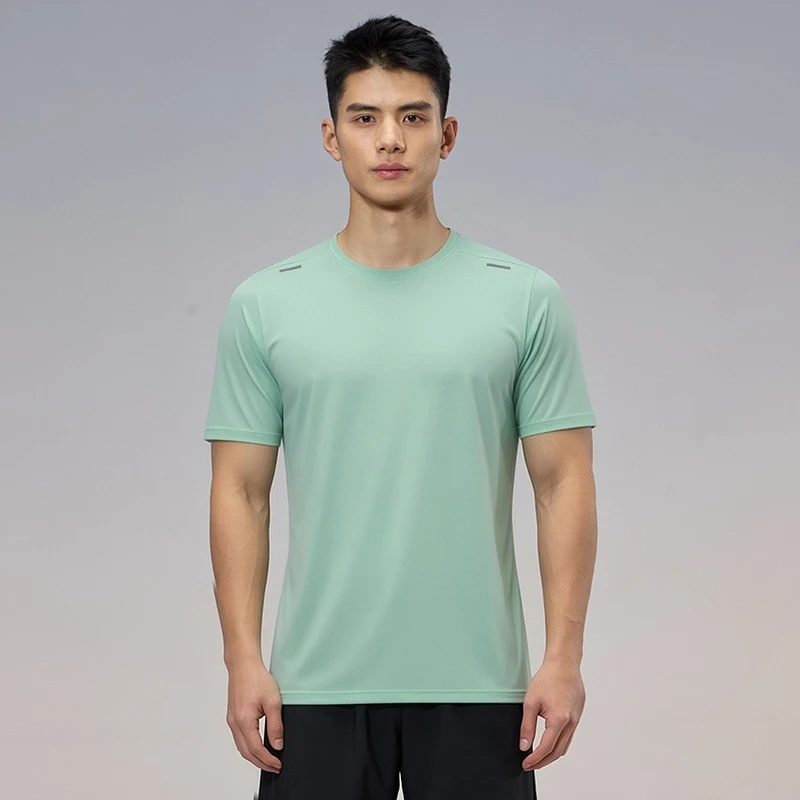 Quick Dry Sports T-shirt Men Gym Running Shirt Comfortable Breathable Outdoor Hiking Fitness Jogging Top view 5