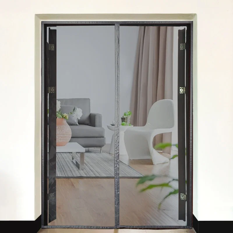 New Magnetic Screen Door Curtain Anti-Mosquito Net Fly Insect Screen Mesh Automatic Closing Custom Size Easy Installation