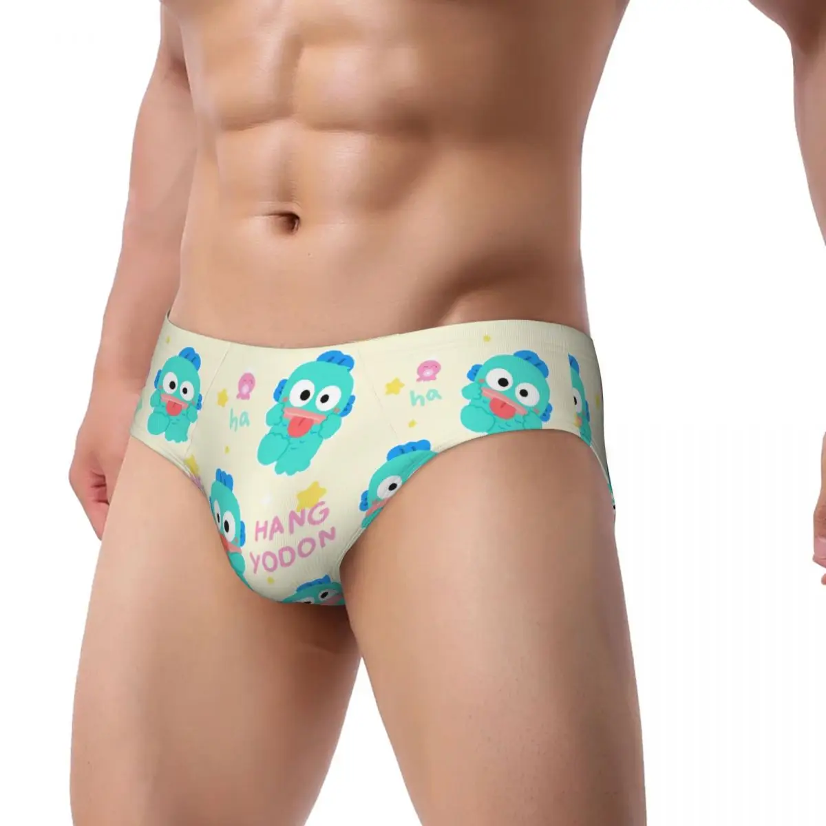 Custom Hangyodon Cartoon Brief Panties Women Breathable Stretch Underwear