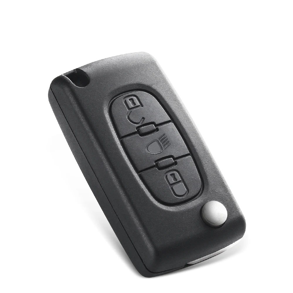 KEYYOU For Citroen C5 X7 C2 C3 C4 Grand Picasso Berlingo C6 C8 Light 433Mhz Remote Car Key Fob ID46 CE0523 CE0536 VA2/HCA Blade