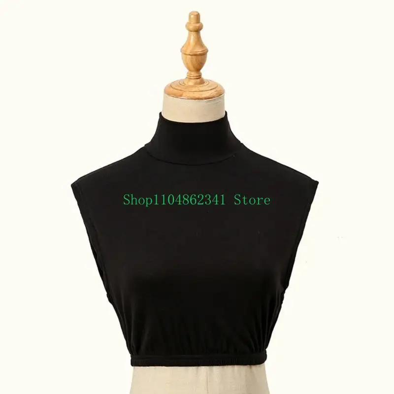 5As chèn cổ áo mùa đông ấm áp áo cổ bình thường mặc quần áo có thể tháo rời