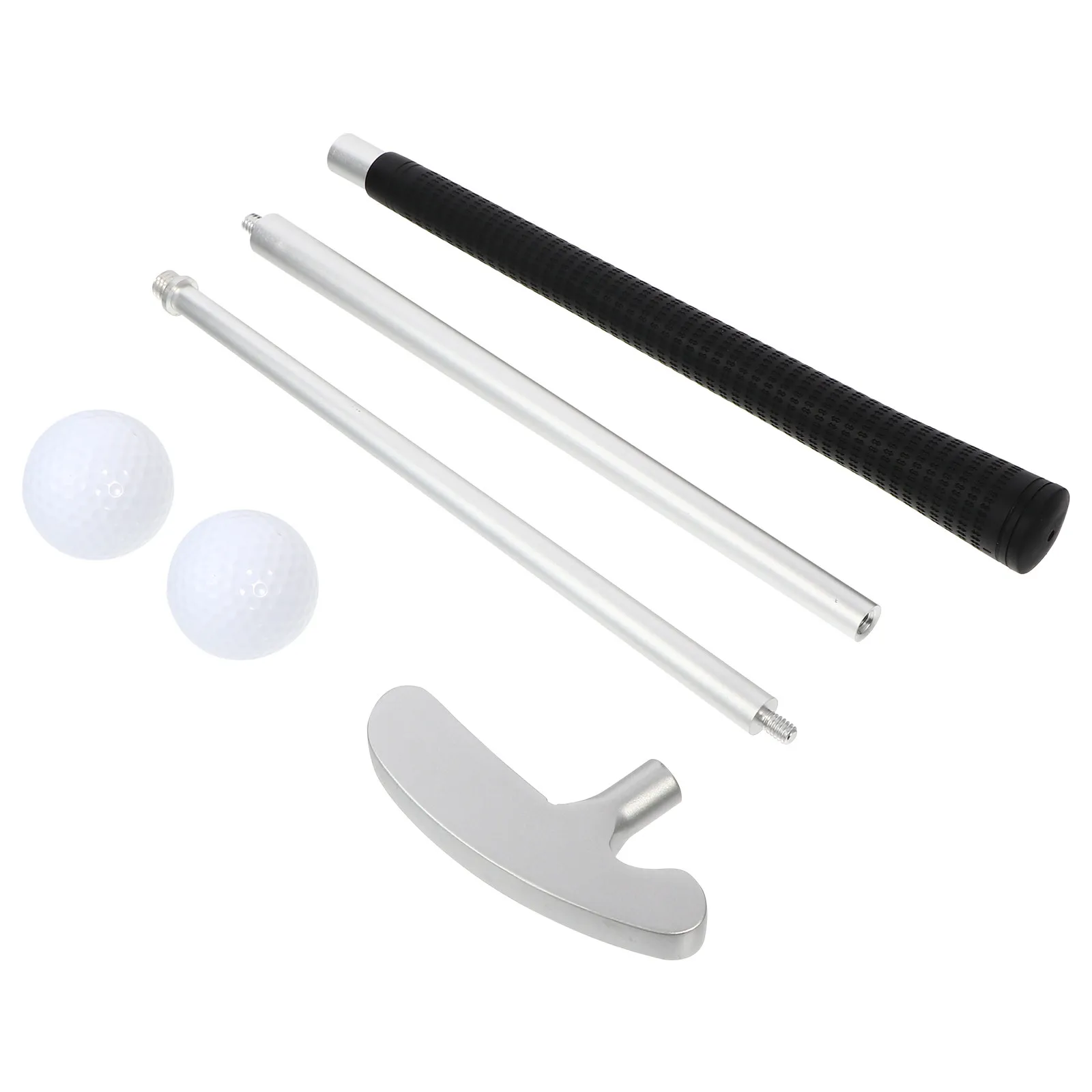 

1Set Foldable Golf Putter Zinc Alloy 3-Section Detachable Push Rod Portable Training Putter for Indoor Outdoor Practice Beginner