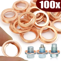 Car Oil Drain Plug Gasket Car Engine Oil Pan Screw O Sealing Washer Kit Replaceable Accessories for Nissan Infiniti 11026-JA00A