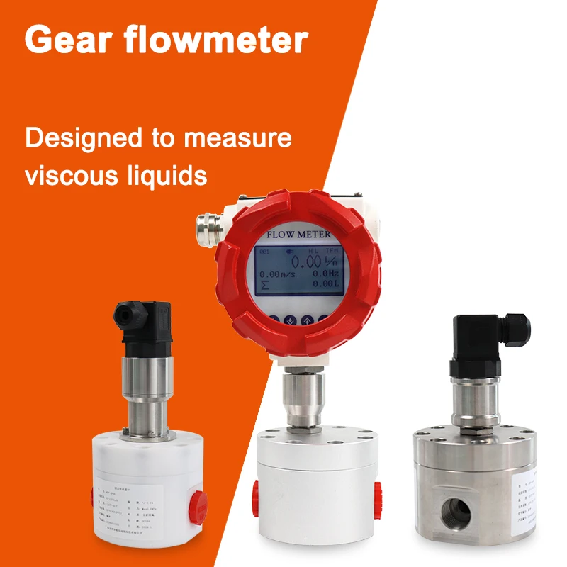 High precision Gear flow meter digital micro petrol beer liquid gear flow sensor water for liquid