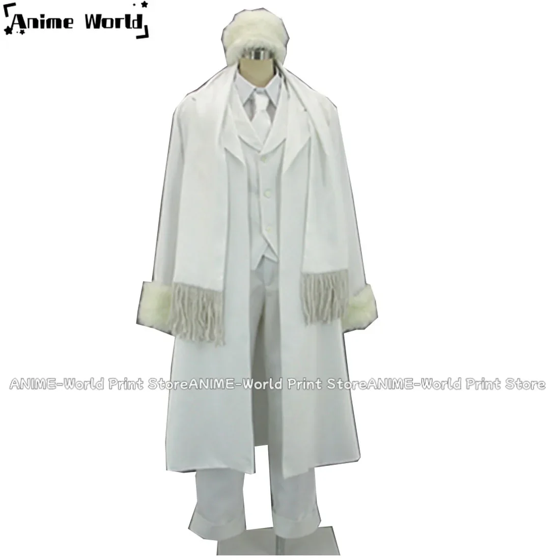 

《Custom Size》Hellsing B-girly card cosplay costume set top+pant+coat+vest+hat+scarf
