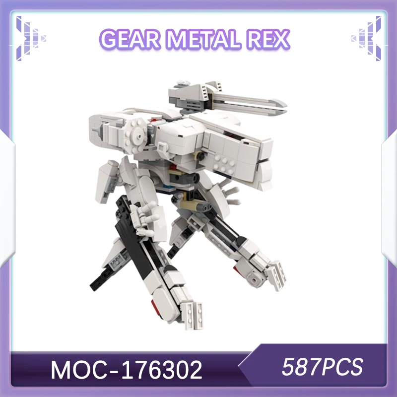 

587 шт., металлический строительный блок Рекса, модель кирпича, строительные блоки, мех, модель робототехники, сделай сам, сборные кирпичи, твердые ПОДАРКИ MOC- 176302